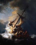 Rembrandt Peale Storm on the Sea of Galilee USA oil painting artist